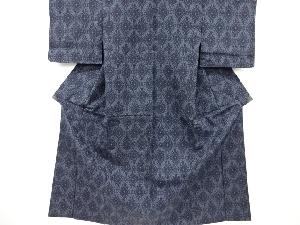 菱華紋織り出し西陣伝承紬着物